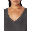 image:imageAmazon Essentials Womens Plus Size ShortSleeve VNeck TShirtCharcoal Heather