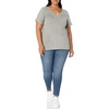 image:imageAmazon Essentials Womens Plus Size ShortSleeve VNeck TShirtLight Grey Heather