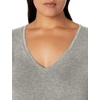 image:imageAmazon Essentials Womens Plus Size ShortSleeve VNeck TShirtLight Grey Heather