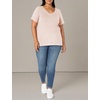 image:imageAmazon Essentials Womens Plus Size ShortSleeve VNeck TShirtLight Pink