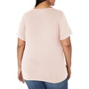 image:imageAmazon Essentials Womens Plus Size ShortSleeve VNeck TShirtLight Pink