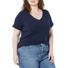 image:imageAmazon Essentials Womens Plus Size ShortSleeve VNeck TShirtNavy