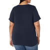 image:imageAmazon Essentials Womens Plus Size ShortSleeve VNeck TShirtNavy
