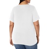 image:imageAmazon Essentials Womens Plus Size ShortSleeve VNeck TShirtWhite