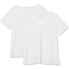 image:imageAmazon Essentials Womens Plus Size ShortSleeve VNeck TShirtWhite