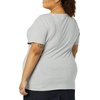 image:imageAmazon Essentials Womens Plus Size ShortSleeve VNeck TShirtWhiteLight Grey Heather