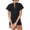 image:imageAmazon Essentials Womens RegularFit Cape Sleeve Open Crewneck TShirt for WorkBlack