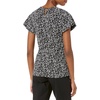 image:imageAmazon Essentials Womens RegularFit Cape Sleeve Open Crewneck TShirt for WorkBlack White Animal Print