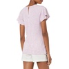 image:imageAmazon Essentials Womens RegularFit Cape Sleeve Open Crewneck TShirt for WorkLilac Animal