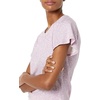 image:imageAmazon Essentials Womens RegularFit Cape Sleeve Open Crewneck TShirt for WorkLilac Animal