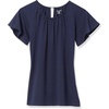 image:imageAmazon Essentials Womens RegularFit Cape Sleeve Open Crewneck TShirt for WorkNavy