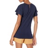 image:imageAmazon Essentials Womens RegularFit Cape Sleeve Open Crewneck TShirt for WorkNavy