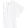 image:imageAmazon Essentials Womens RegularFit Cape Sleeve Open Crewneck TShirt for WorkWhite