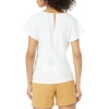 image:imageAmazon Essentials Womens RegularFit Cape Sleeve Open Crewneck TShirt for WorkWhite