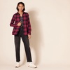 image:imageAmazon Essentials Womens RegularFit LongSleeve Lightweight Plaid Flannel Shirt with Brushed Finish Shirttail HemBlack Pink Chelsea Tartan