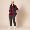 image:imageAmazon Essentials Womens RegularFit LongSleeve Lightweight Plaid Flannel Shirt with Brushed Finish Shirttail HemBlack Pink Chelsea Tartan