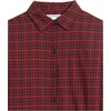image:imageAmazon Essentials Womens RegularFit LongSleeve Lightweight Plaid Flannel Shirt with Brushed Finish Shirttail HemBlack Red Preppy Check