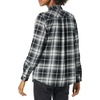 image:imageAmazon Essentials Womens RegularFit LongSleeve Lightweight Plaid Flannel Shirt with Brushed Finish Shirttail HemBlack White Large Plaid