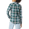 image:imageAmazon Essentials Womens RegularFit LongSleeve Lightweight Plaid Flannel Shirt with Brushed Finish Shirttail HemDark Green Kilt Plaid