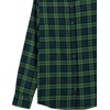 image:imageAmazon Essentials Womens RegularFit LongSleeve Lightweight Plaid Flannel Shirt with Brushed Finish Shirttail HemDark Green Navy Medium Plaid