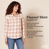 image:imageAmazon Essentials Womens RegularFit LongSleeve Lightweight Plaid Flannel Shirt with Brushed Finish Shirttail HemEcru Pale Pink Alpine Plaid