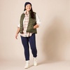 image:imageAmazon Essentials Womens RegularFit LongSleeve Lightweight Plaid Flannel Shirt with Brushed Finish Shirttail HemEcru Pale Pink Alpine Plaid