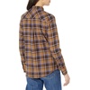 image:imageAmazon Essentials Womens RegularFit LongSleeve Lightweight Plaid Flannel Shirt with Brushed Finish Shirttail HemEspresso Tartan Plaid