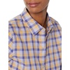 image:imageAmazon Essentials Womens RegularFit LongSleeve Lightweight Plaid Flannel Shirt with Brushed Finish Shirttail HemLight Camel Plaid