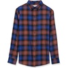 image:imageAmazon Essentials Womens RegularFit LongSleeve Lightweight Plaid Flannel Shirt with Brushed Finish Shirttail HemMulticolor Windowpane