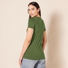 image:imageAmazon Essentials Womens RegularFit ShortSleeve TShirt Crewneck and VNeck Options Multipacks2pack Military GreenMint