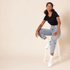 image:imageAmazon Essentials Womens RegularFit ShortSleeve TShirt Crewneck and VNeck Options MultipacksBlack