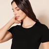 image:imageAmazon Essentials Womens RegularFit ShortSleeve TShirt Crewneck and VNeck Options MultipacksBlackWhite