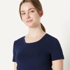 image:imageAmazon Essentials Womens RegularFit ShortSleeve TShirt Crewneck and VNeck Options MultipacksDark GreenNavy