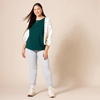image:imageAmazon Essentials Womens RegularFit ShortSleeve TShirt Crewneck and VNeck Options MultipacksDark GreenPowder Blue