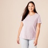 image:imageAmazon Essentials Womens RegularFit ShortSleeve TShirt Crewneck and VNeck Options MultipacksLight PurpleCharcoal Heather