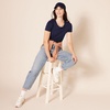 image:imageAmazon Essentials Womens RegularFit ShortSleeve TShirt Crewneck and VNeck Options MultipacksNavyPurple