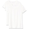 image:imageAmazon Essentials Womens RegularFit ShortSleeve TShirt Crewneck and VNeck Options MultipacksWhite