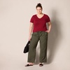 image:imageAmazon Essentials Womens RegularFit ShortSleeve TShirt Crewneck and VNeck Options2pack BurgundyPink