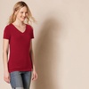 image:imageAmazon Essentials Womens RegularFit ShortSleeve TShirt Crewneck and VNeck Options2pack BurgundyPink