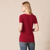 image:imageAmazon Essentials Womens RegularFit ShortSleeve TShirt Crewneck and VNeck Options2pack BurgundyPink