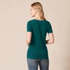 image:imageAmazon Essentials Womens RegularFit ShortSleeve TShirt Crewneck and VNeck Options2pack Dark GreenPowder Blue