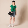 image:imageAmazon Essentials Womens RegularFit ShortSleeve TShirt Crewneck and VNeck Options2pack GreenMulticolor Stripe