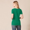 image:imageAmazon Essentials Womens RegularFit ShortSleeve TShirt Crewneck and VNeck Options2pack GreenMulticolor Stripe