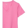 image:imageAmazon Essentials Womens RegularFit ShortSleeve TShirt Crewneck and VNeck Options2pack PinkNavy