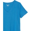 image:imageAmazon Essentials Womens RegularFit ShortSleeve TShirt Crewneck and VNeck Options2pack TerracottaBlue