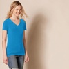 image:imageAmazon Essentials Womens RegularFit ShortSleeve TShirt Crewneck and VNeck Options2pack TerracottaBlue