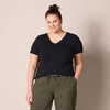 image:imageAmazon Essentials Womens RegularFit ShortSleeve TShirt Crewneck and VNeck OptionsBlack
