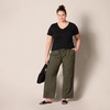 image:imageAmazon Essentials Womens RegularFit ShortSleeve TShirt Crewneck and VNeck OptionsBlackCharcoal Heather