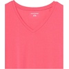 image:imageAmazon Essentials Womens RegularFit ShortSleeve TShirt Crewneck and VNeck OptionsBright PinkWhite