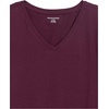 image:imageAmazon Essentials Womens RegularFit ShortSleeve TShirt Crewneck and VNeck OptionsBurgundyNavy